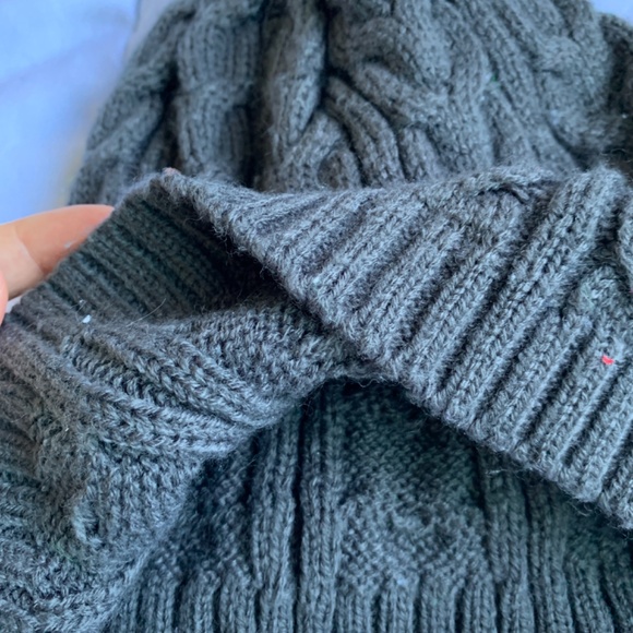 Kids Grey Knit Beanie - Picture 2 of 2